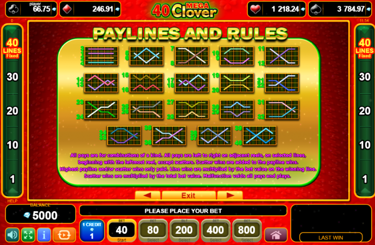 40 Mega Clover Slot