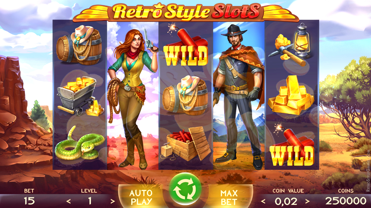 Retro Style Slot Machine