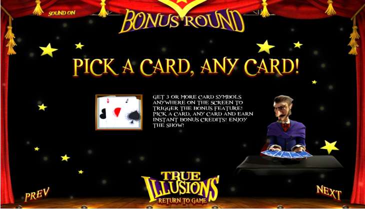 True Illusions Slot Machine